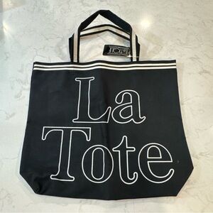 NWT Vintage Black Tote Bag LaTique La Tote